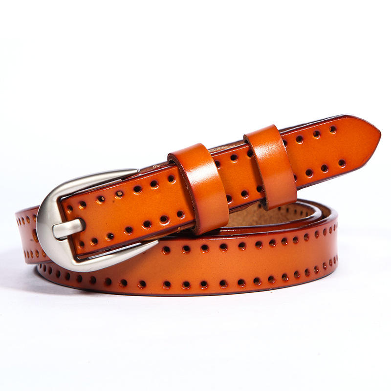 Women's leather belt