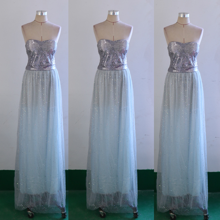 European and American sexy evening dress Grey - Shop at LoveMi