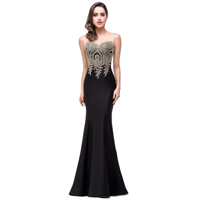 Hollow perspective bag hip fishtail skirt dress Black - Shop at LoveMi