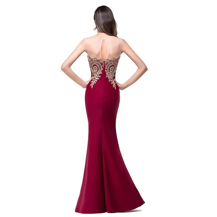 Amazon Europe dress sexy back hollow applique