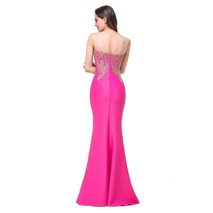 Amazon Europe dress sexy back hollow applique