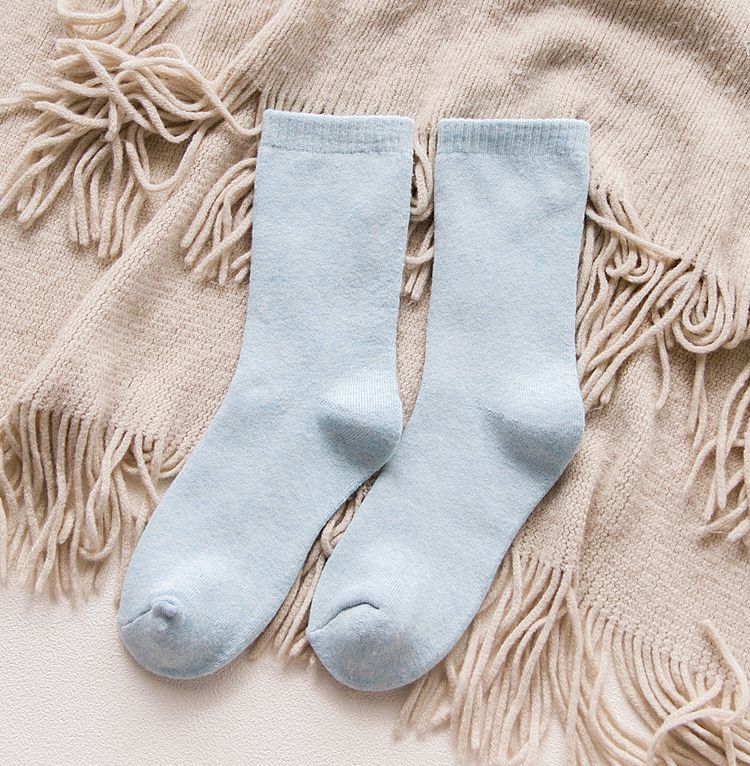 Pure cotton thickened women's towel socks