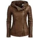 Fashion Hooded Long Sleeve Lea