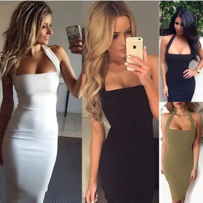 Halter sexy dress female - Chambourcin-S