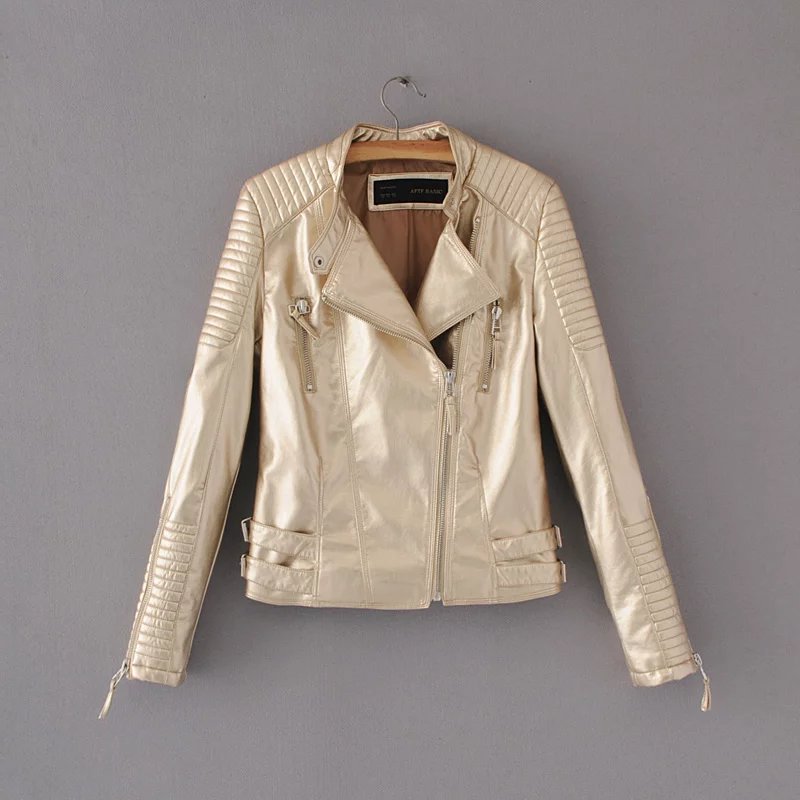 Locomotive PU leather clothing Golden - Shop at LoveMi