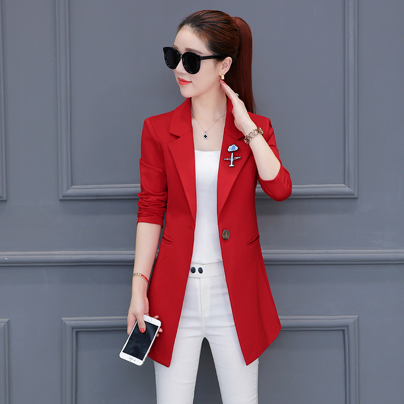 Slim women's suit jacket Red - Shop at LoveMi