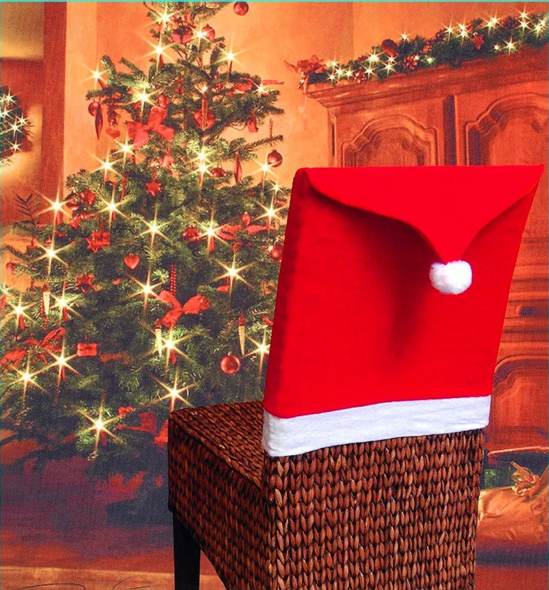 High quality Christmas Chairs Set Christmas goods table decorated Christmas hat in large quantities – image 6
