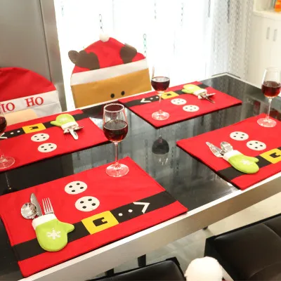 Christmas Decoration Table Mat Red - Shop at LoveMi