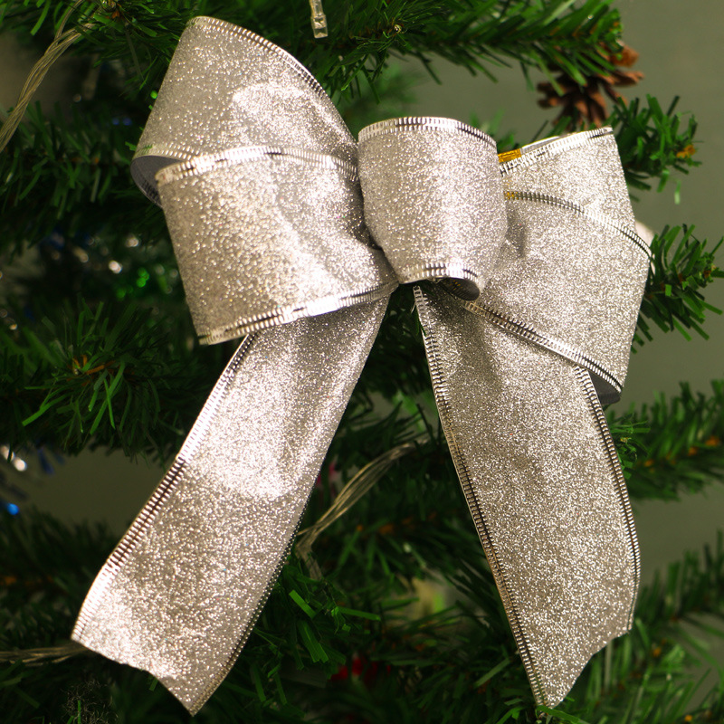 Ribbon bows and silver