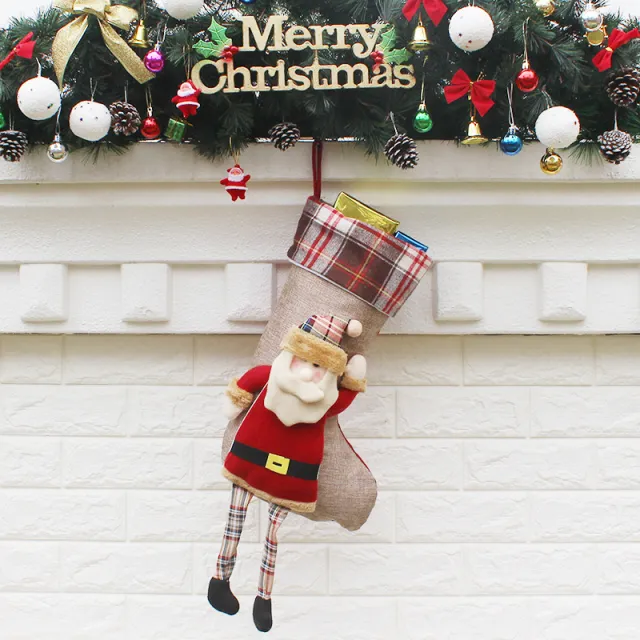 Christmas Sock Gift Bag Christmas Ornament Elderly - Shop at LoveMi