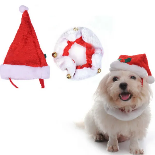 Pet christmas hat bib Hat Collar - Shop at LoveMi