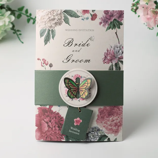 Creative wedding invitation Hk1625 - Shop at LoveMi