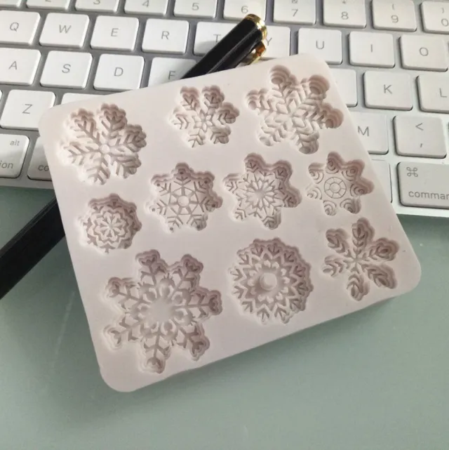 Christmas snowflake silicone mold White - Shop at LoveMi