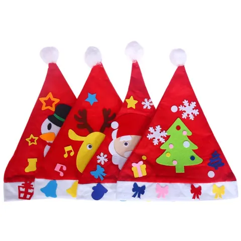 DIY Christmas Hat Children's Nursery School Necessities and Hat
