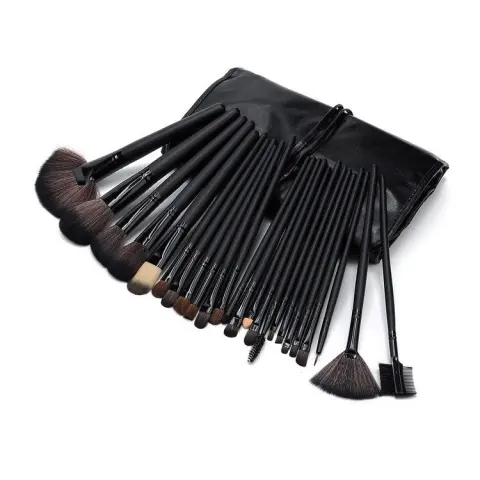 24 Logs Black Makeup Brush Set Beauty Tools Set