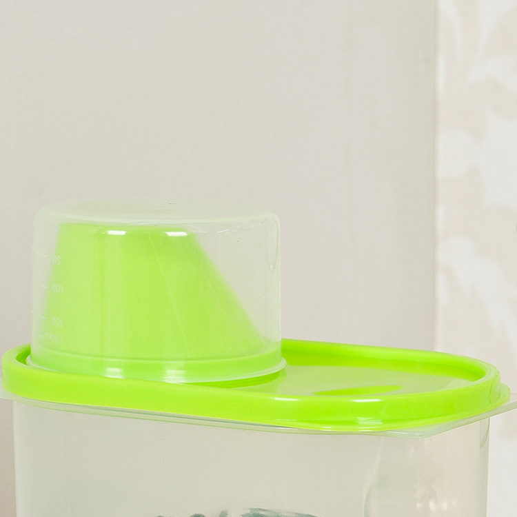 T plastic sealed tank kitchen large food storage tank five grain canisters with covered collection box wholesale