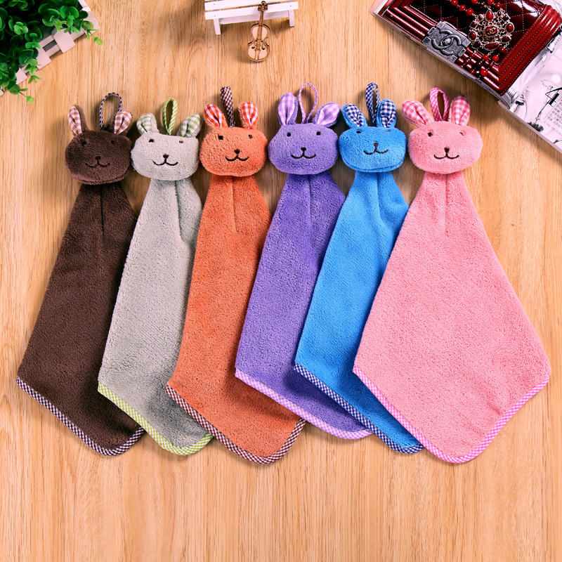 Hangable cute hand towel