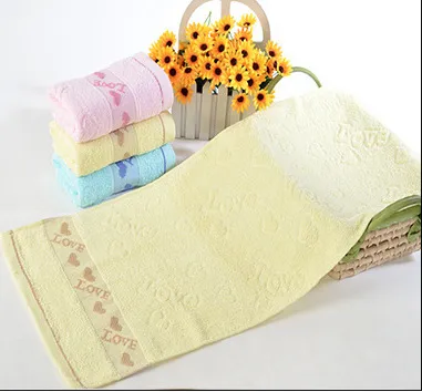 Caring pure cotton face towel Yellow - Shop at LoveMi