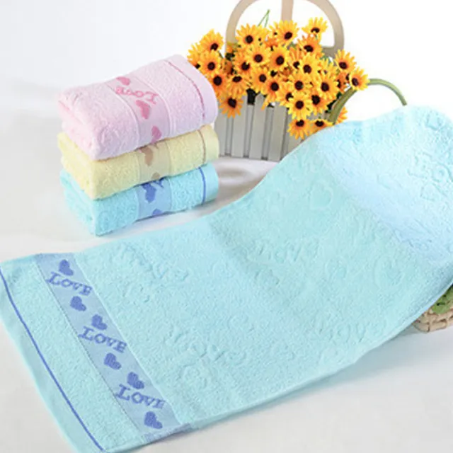 Caring pure cotton face towel Blue - Shop at LoveMi