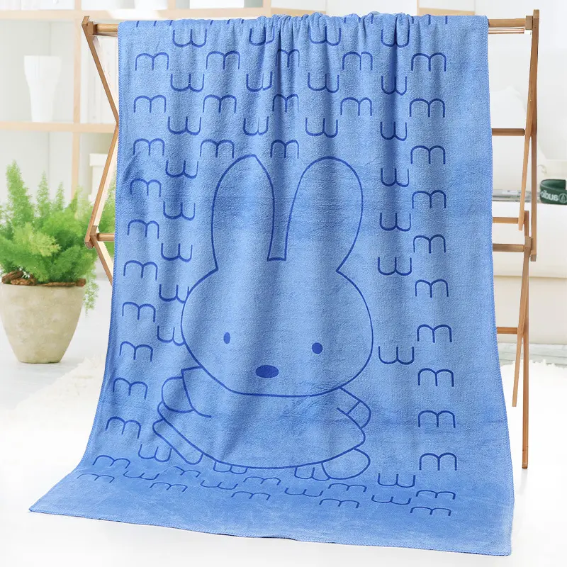 Bath towel beach cartoon print