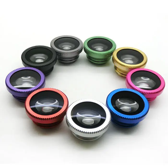 Mobile phone fisheye lens three in one
