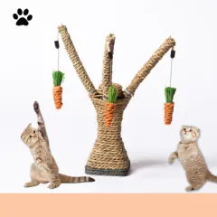 Theclimbing frame sisal rope scratchingtoytoys, sisal grinding claws scratching post platform pet supplies - 27X10X8Cm - View 1
