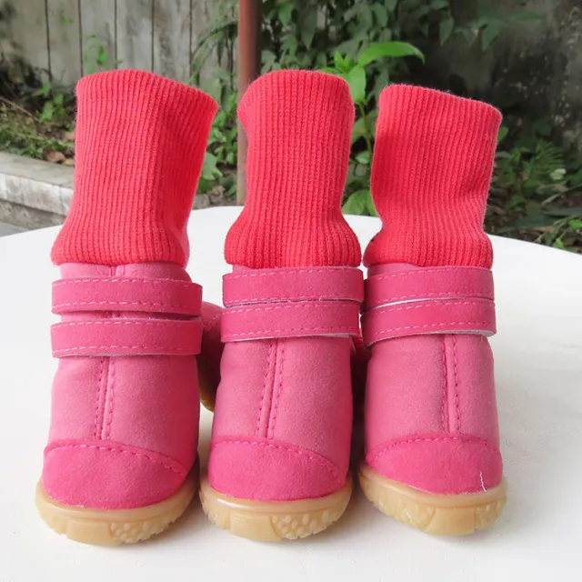 Dog high top cotton shoes Pink - Shop at LoveMi