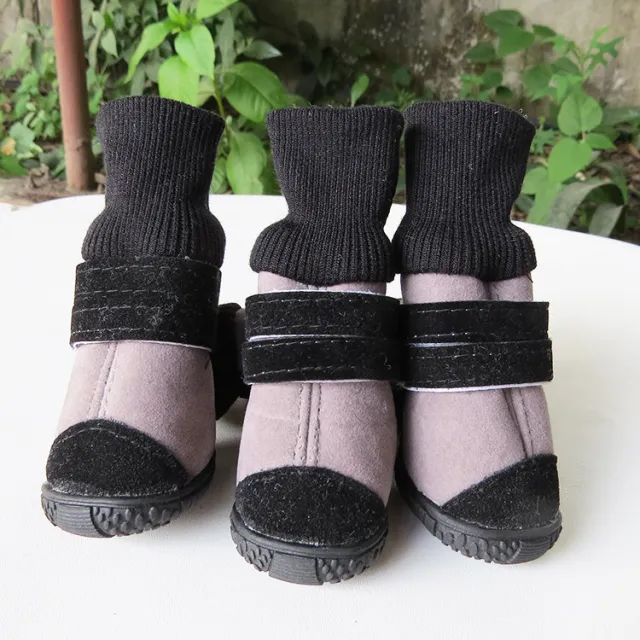 Dog high top cotton shoes Black - Shop at LoveMi