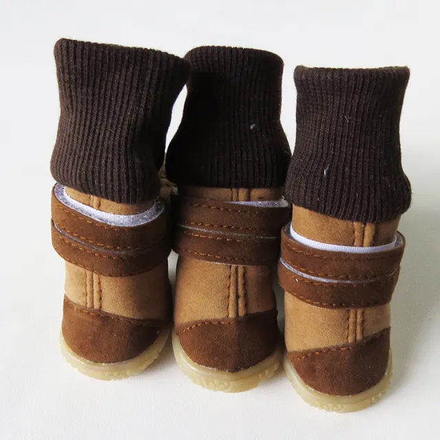 Dog high top cotton shoes Brown - Shop at LoveMi