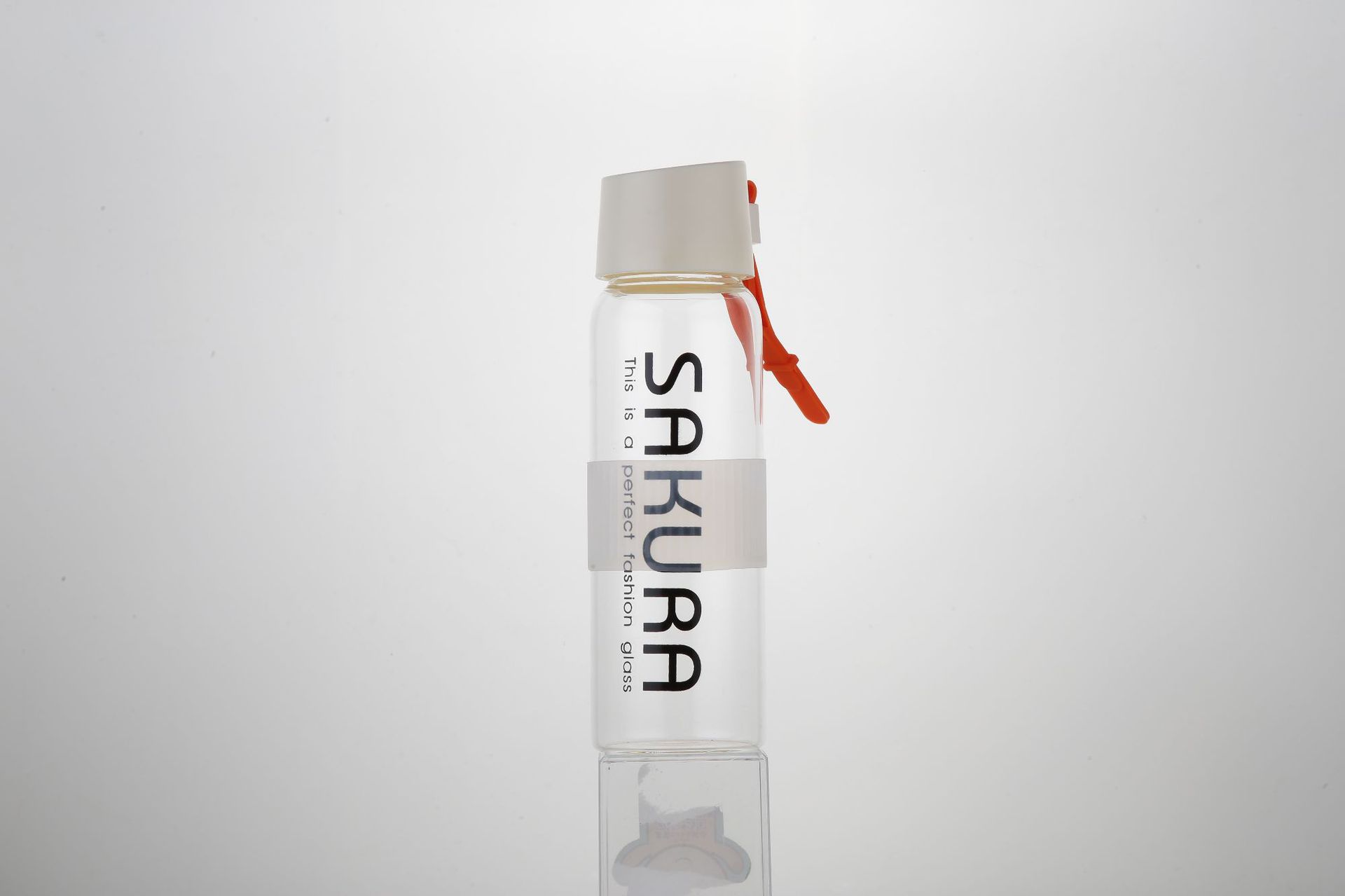 New creative cherry glass glass water glass, silica gel flower tea transparent cup gift can be customized wholesale