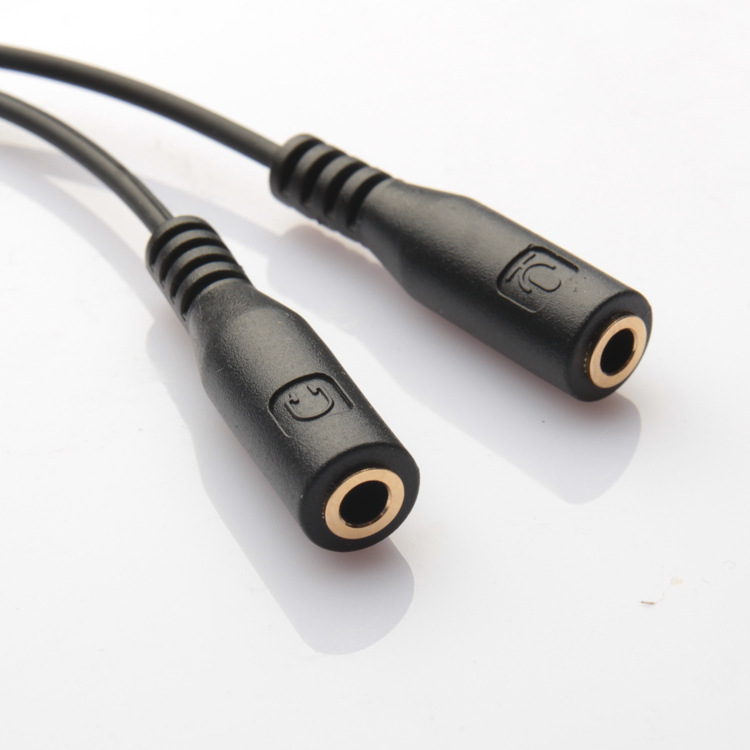 Compatible with Apple, Compatible withiPhone mobile phone mobile phone microphone adapter to sing karaoke audio line line two