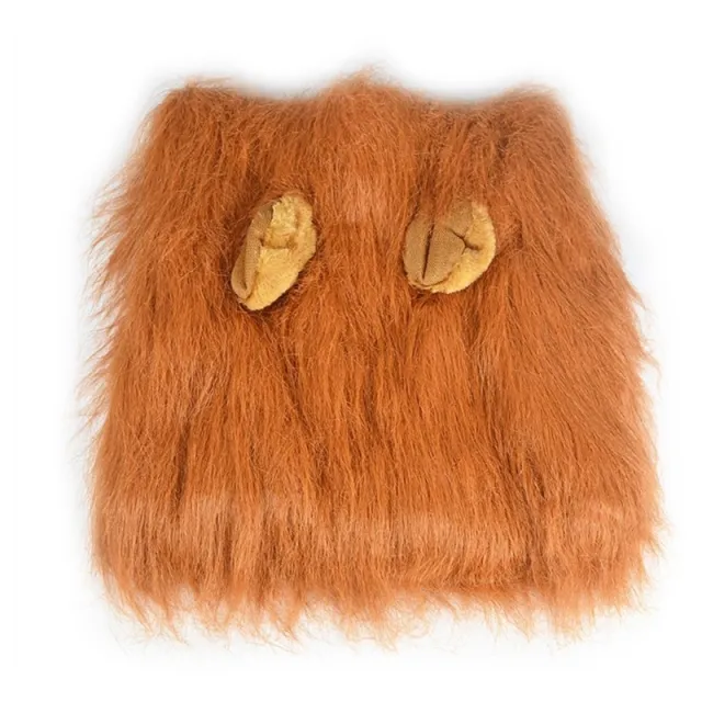 Cute Pet Cosplay Clothes Transfiguration Costume Lion Mane Winter Warm Wig Cat Large Dog Party Decoration With Ear Pet Apparel Ears - Shop at LoveMi