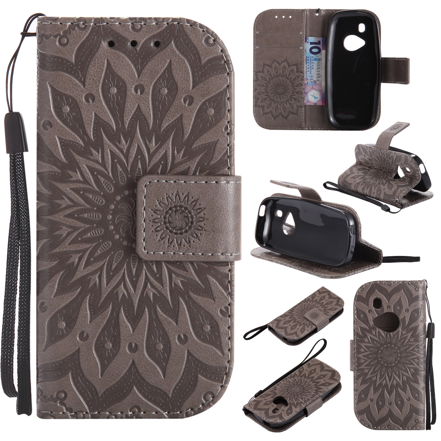 Sun embossed leather case - Image 3