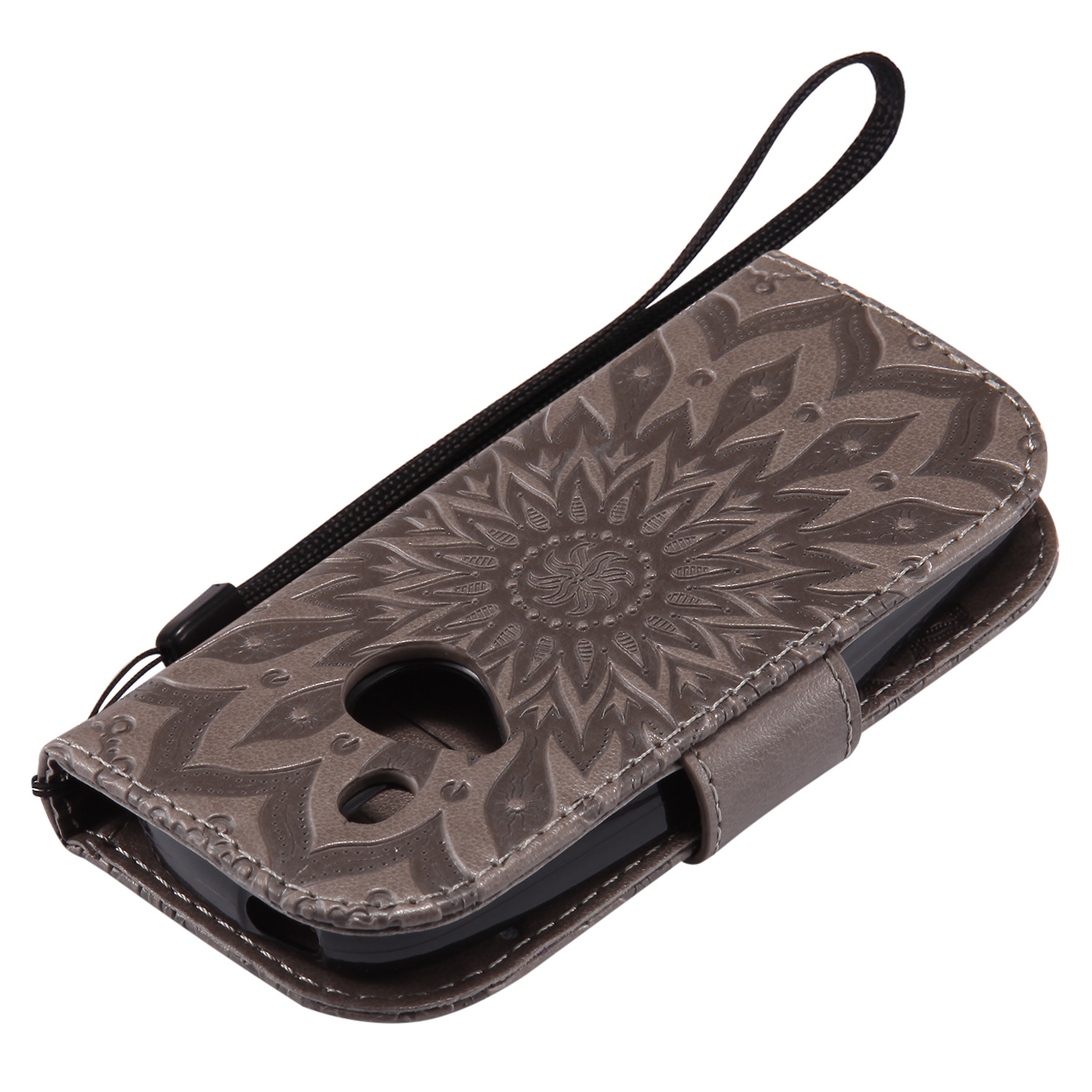 Sun embossed leather case - Image 2