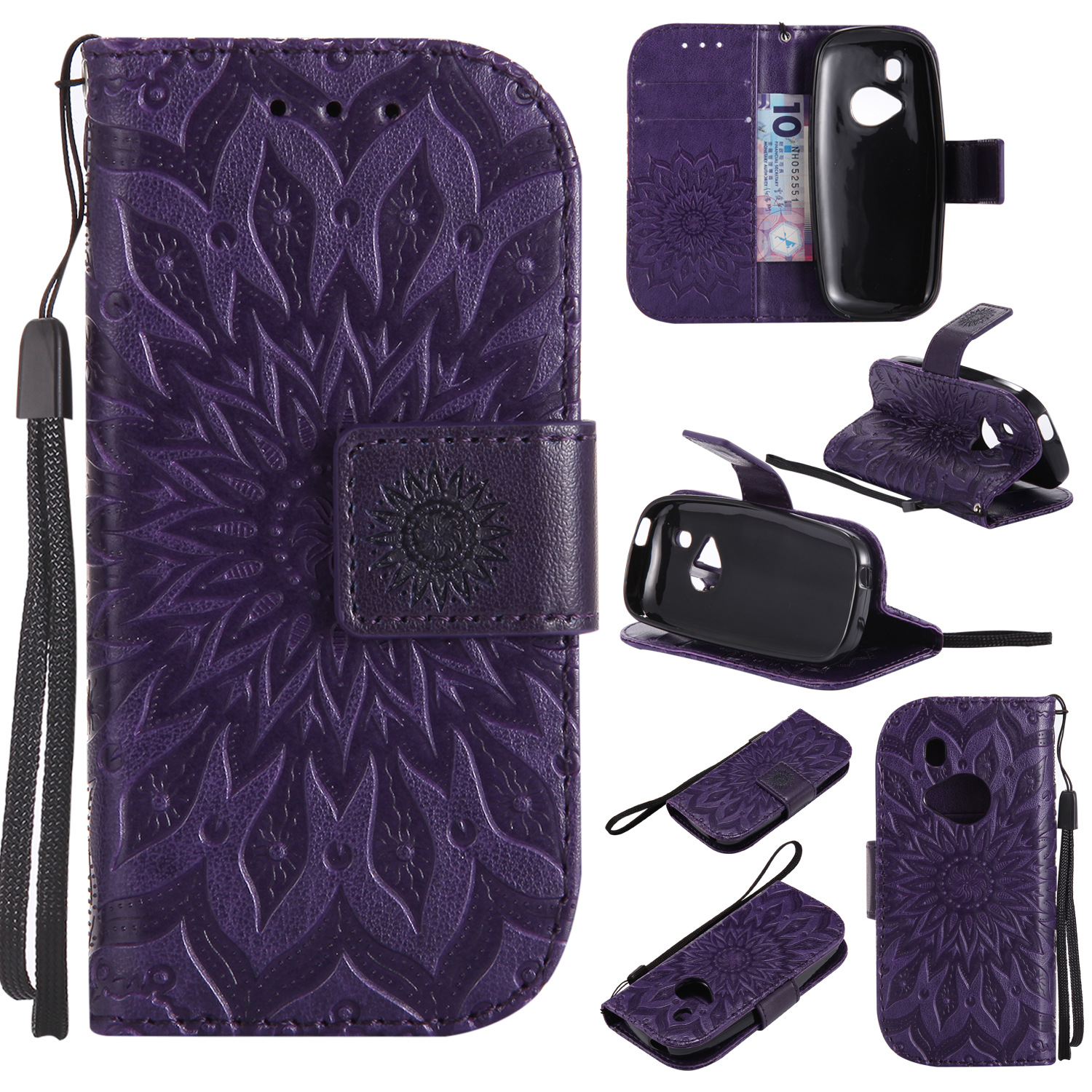 Sun embossed leather case - Image 7