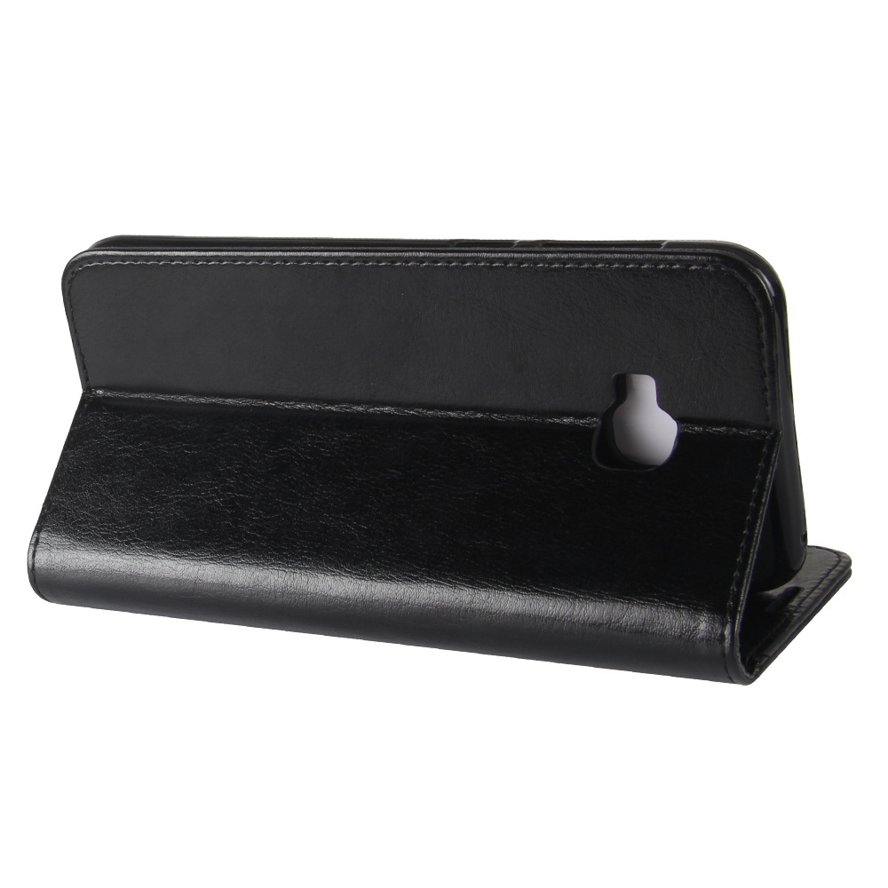 Crazy Horse Print Wallet Leather Case