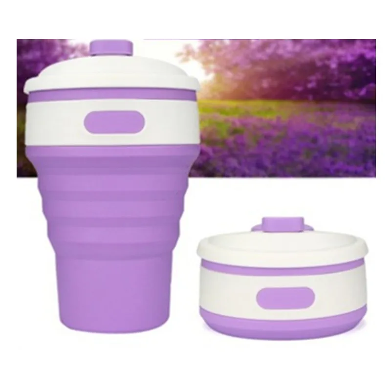 Coffee Mugs Travel Collapsible Silicone Cup Folding Water Cups BPA FREE Food Grade Drinking Ware Mug Tea Coffee Cups – image 9