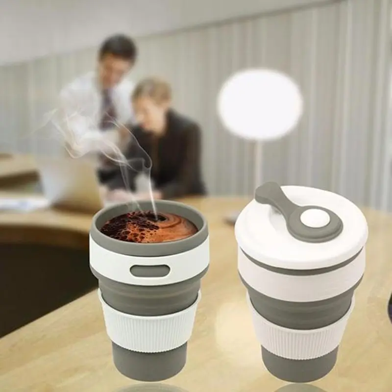 Coffee Mugs Travel Collapsible Silicone Cup Folding Water Cups
