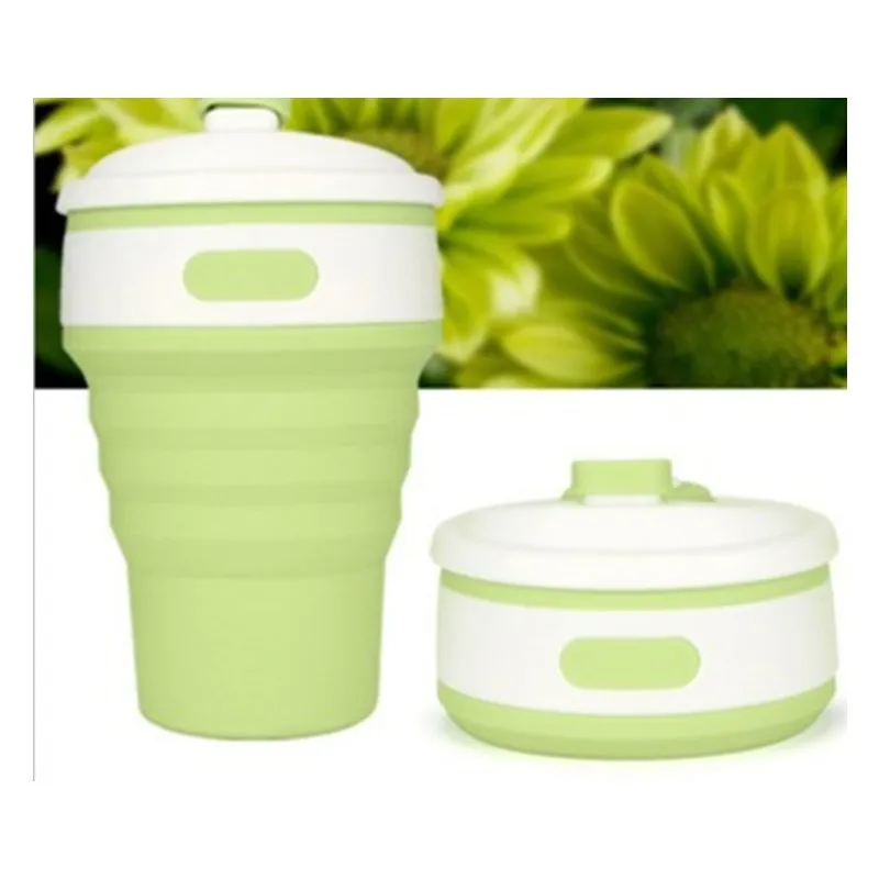 Coffee Mugs Travel Collapsible Silicone Cup Folding Water Cups BPA FREE Food Grade Drinking Ware Mug Tea Coffee Cups – image 6