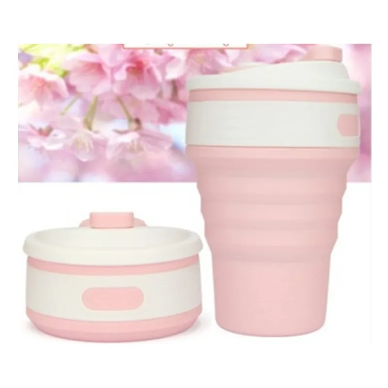 Coffee Mugs Travel Collapsible Silicone Cup Folding Water Cups BPA FREE Food Grade Drinking Ware Mug Tea Coffee Cups – image 8