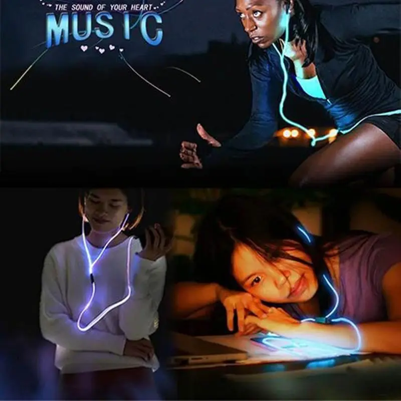 Compatible with Apple, Magic Light LED Earphone