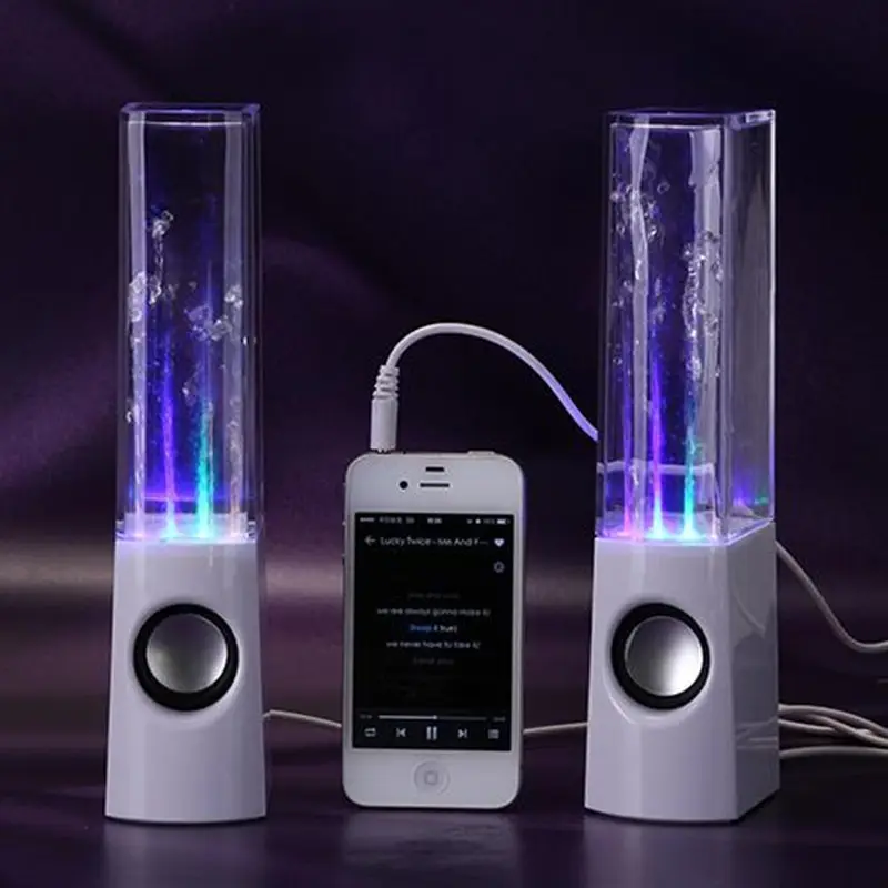 Dancing Water Speaker LED Light Fountain Family Party