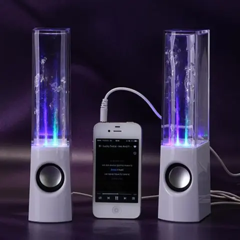 Dancing Water Speaker LED Light Fountain Family Party