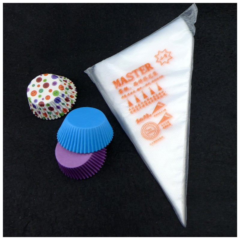 100 أكياس تزيين الكيك القابلة للتصرف