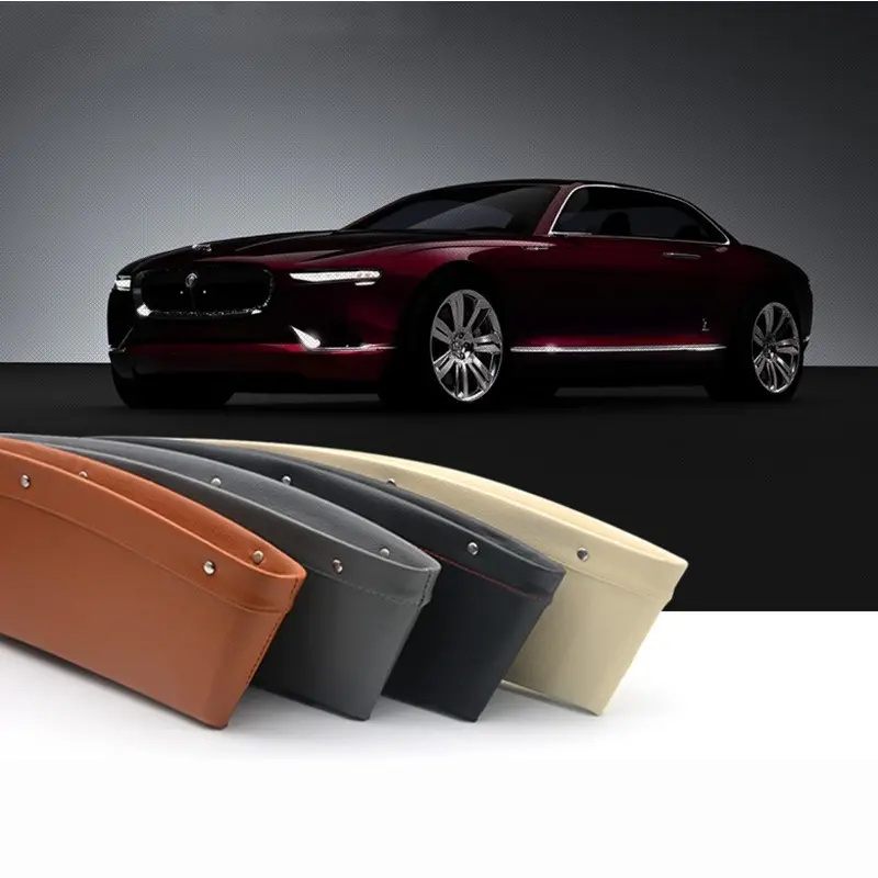 Car Organizer Box Caddy Catcher PU Leather