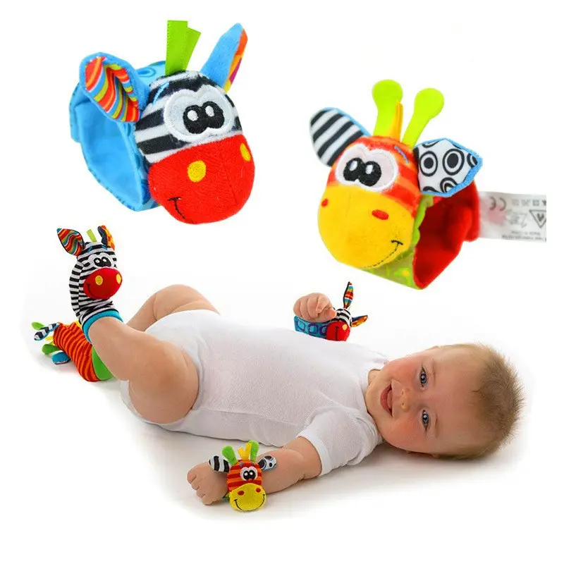 Baby Cartoon Bell Wrist Strap or Socks