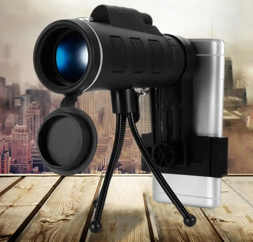 Compatible with Apple, 40X60 Monocular BAK4 Telescope