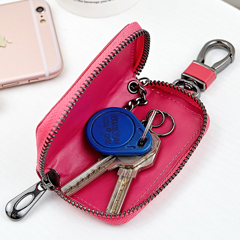 Car key case leather key case men's woven — foto 2