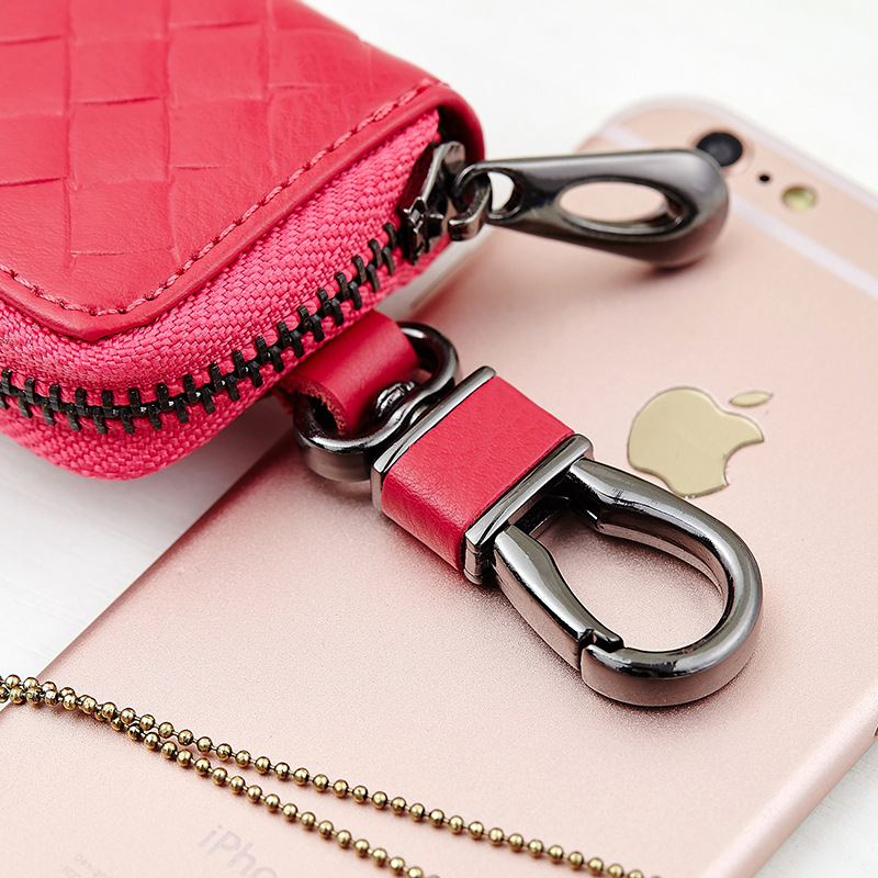 Car key case leather key case men's woven — foto 5