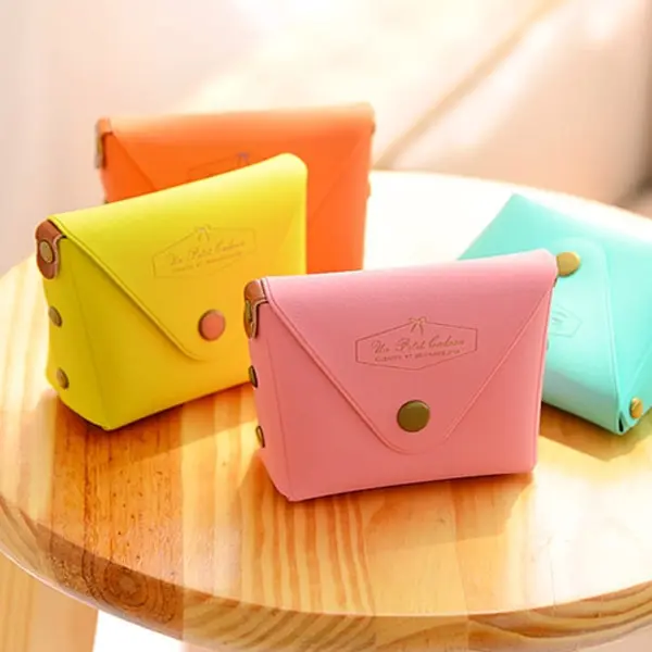 Cute Candy Color Key Case Macaron Coin